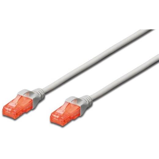 DK-1614-010 Digitus Patch Kablo, U-UTP, CAT. 6, 1 metre, AWG 26/7, gri renk