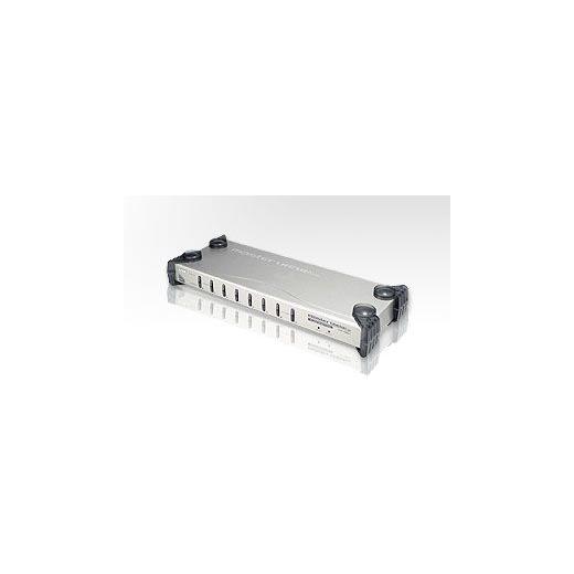ATEN-CS88A 8 portlu Master View Plus PS/2 KVM (Keyboard/Video Monitor/Mouse) Switch, OSD fonksiyonlu, Kabin Tipi, KVM bağlantı kablosu ilave olara