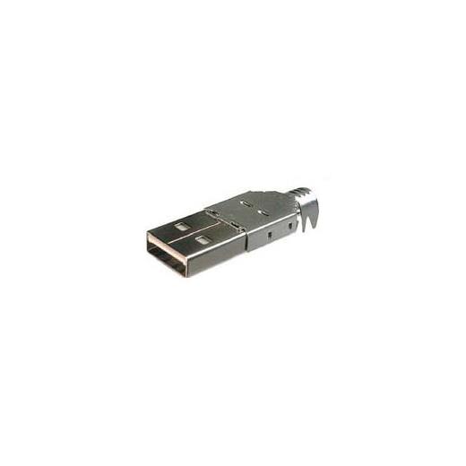 A-USBPA-N USB Tip A 4P Erkek, beyaz izolatör