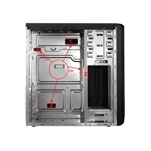 PowerBoost VK-C011B 300W ATX Kasa Shiny Piano Siyah JBST-VKC011B