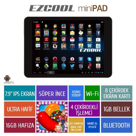 Ezcool minIpad 1Gb 16Gb 7.9¨ IPS Panel Tablet