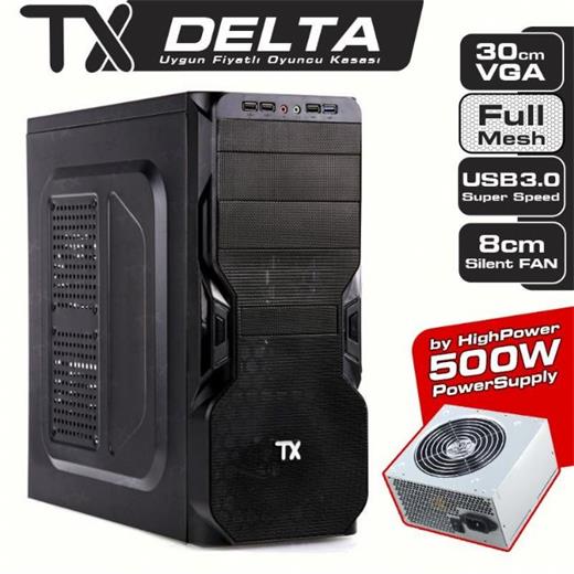 TX Delta 500W, 4xUSB ATX Kasa