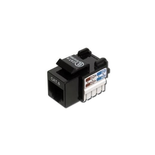 DN-93601 Digitus CAT.6 Keystone Jack, Zırhsız (Unshielded), RJ45, Siyah Renk, LSA