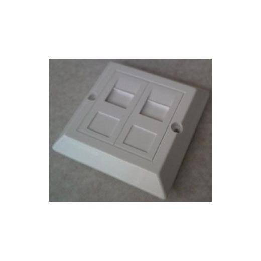 AT-AG 303-WH-A-DS 80x80 Priz Çerçevesi (Face Plate) 2'li