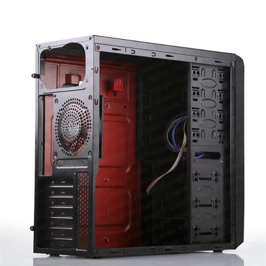 Dark Viper 550W 2xUSB 3.0, 2x 12cm Fan SSD Ready ATX Siyah/Kırmızı Oyuncu Kasası