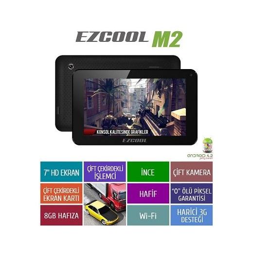 Ezcool M2 512Mb 8Gb 7¨ Tablet Siyah
