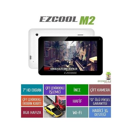 Ezcool M2 512Mb 8Gb 7¨ Tablet Beyaz