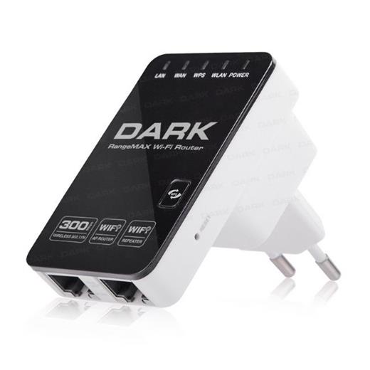 Dark RangeMAX WRT340 300Mbit 802.11n WiFi Kablosuz Router / Repeater / Access Point - Adaptörsüz Tasarım