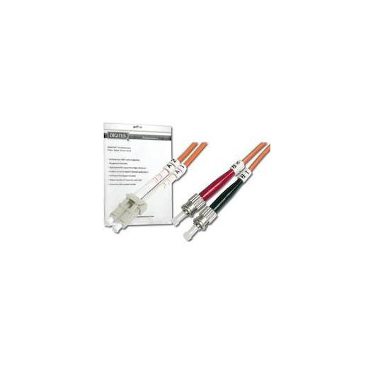 DK-2631-02 Digitus LC-ST Fiber Optik Patch Kablo, 2 metre, Multimode, Duplex, 62.5/125   