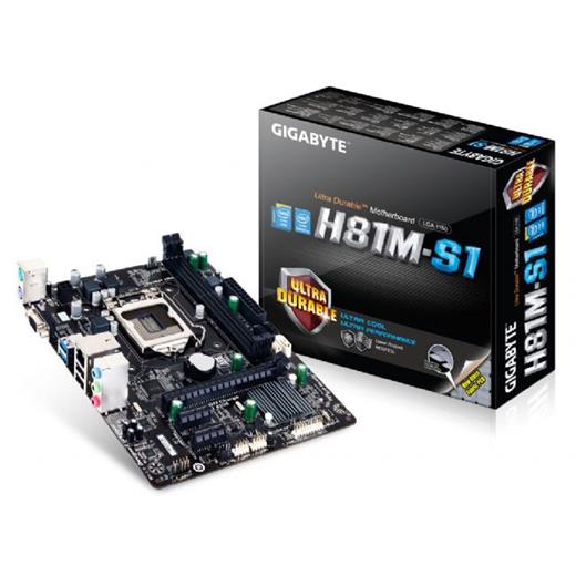 Gigabyte H81M-S1 Intel 1150P DDR3 S+V+GL mATX