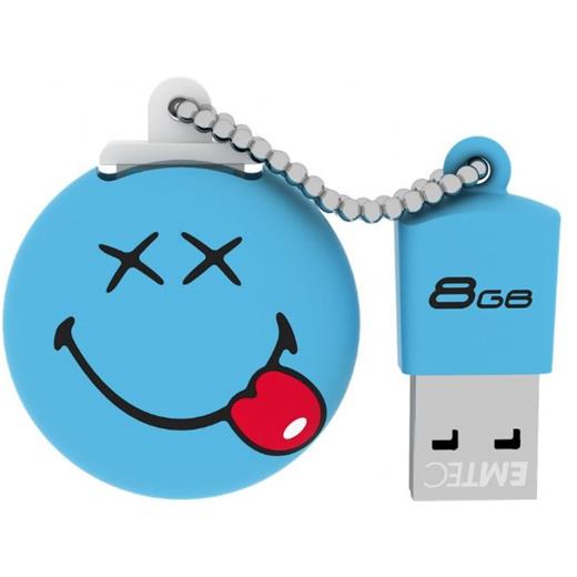 Emtec SW103 8GB USB Bellek Smiley Blue