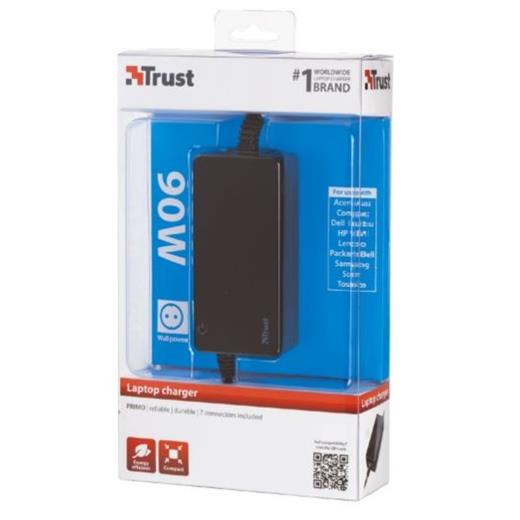 Trust Primo 90W Notebook Adaptör - Siyah