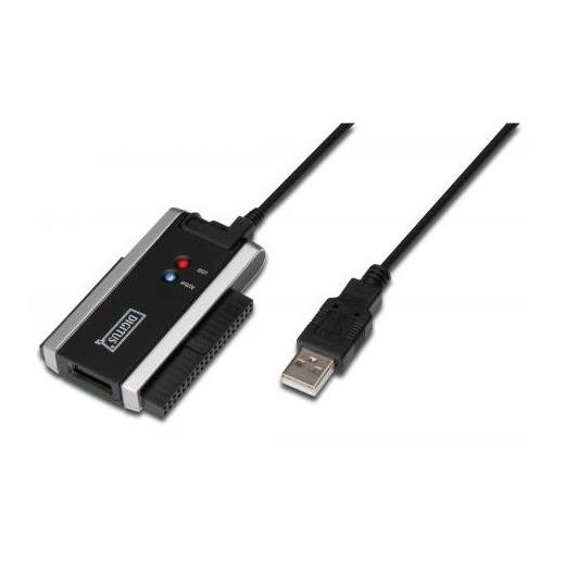 DA-70200-1 Digitus USB 2.0 <-> IDE ve Serial ATA II (SATA II) Adaptörü , Güç Adaptörlü