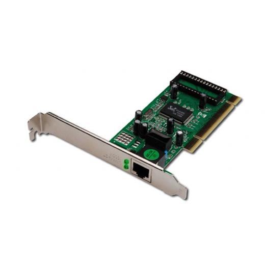 DN-10110 Digitus 10/100/1000 Mbps Gigabit PCI Ethernet Kartı, 32-bit, Realtek RTL8169SC chip takımı, Low profile bracket ile birlikte