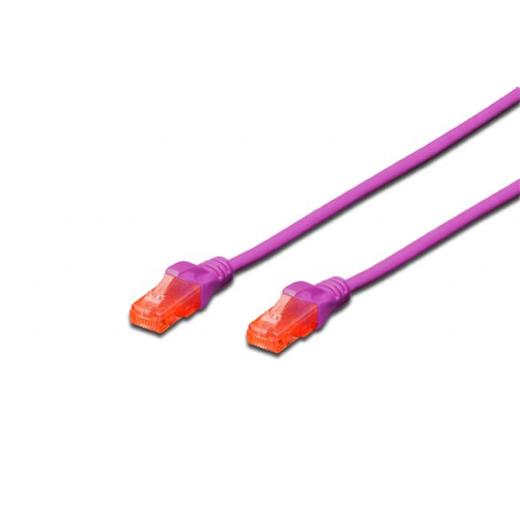DK-1614-050/VI Digitus Patch Kablo, U-UTP, CAT. 6, 5 metre, AWG 26/7, mor renk