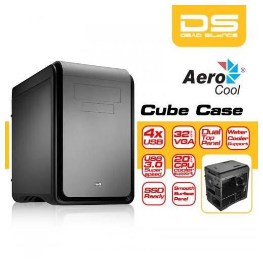 Aerocool DS Cube 4xUSB Micro ATX Küp Kasa (Siyah)