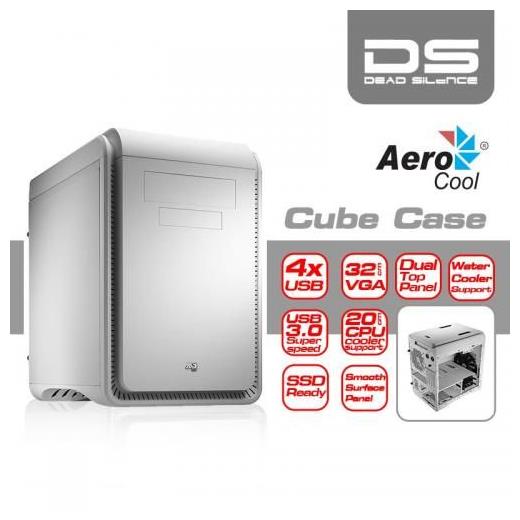 Aerocool DS Cube 4xUSB Micro ATX Küp Kasa (Beyaz)