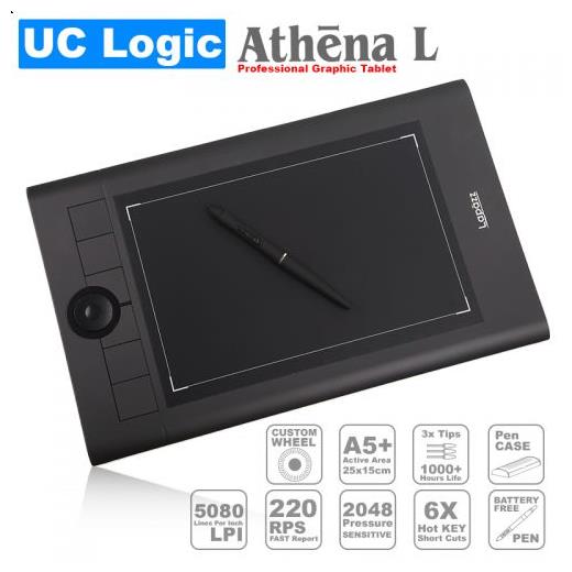 UC Logic Lapazz Athena L A5+ Pilsiz Kalemli Grafik Tablet