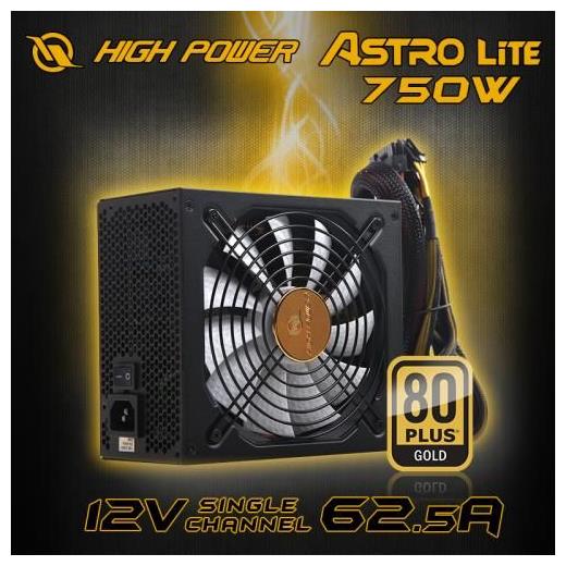 High Power Astro Lite 750W 80+Gold 62.5A@12V Güç Kaynağı