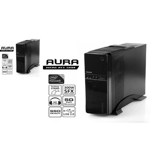 Dark Aura 300W Kart Okuyuculu,MicroATX / Mini ITX Kasa