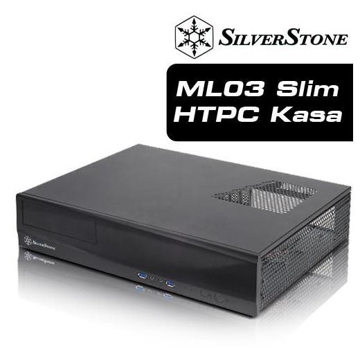 SilverStone Milo Serisi ML03 HTPC Siyah Kasa