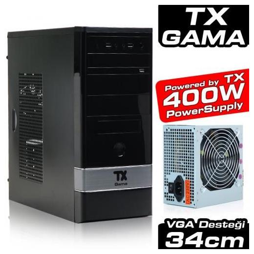 TX Gama 400W Mid Tower ATX Kasa