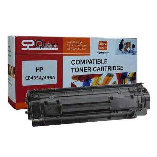 QStar Hp CB436A Siyah Toner