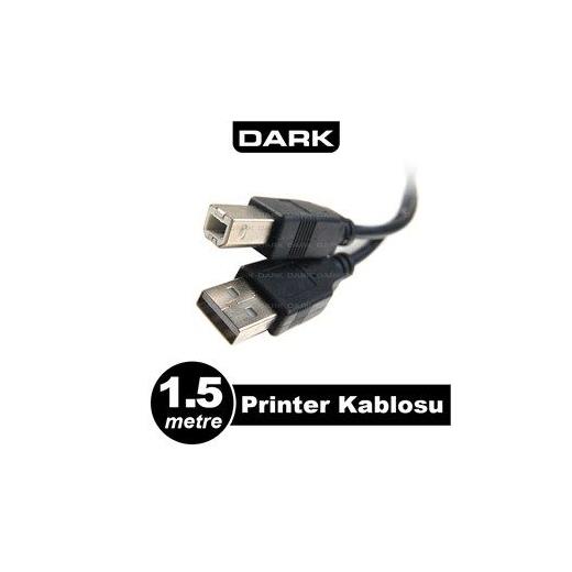 Dark USB 2.0 1.5mt Printer ve Data Kablosu