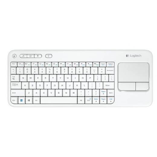 Logitech K400, Q Türkçe, Kablosuz, USB, Touch Klavye, 920-005885, ( Beyaz) - ( Akıllı Televizyonlarla Uyumlu)
