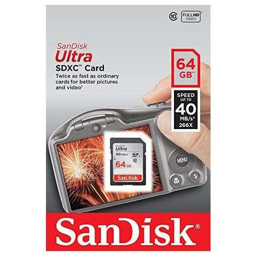 Sandisk 64 GB Ultra SD Kart CL10 (SDSDUN-064G-G46)