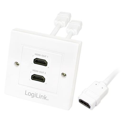 LogiLink AH0015 Çiftli Hdmi Duvar Prizi