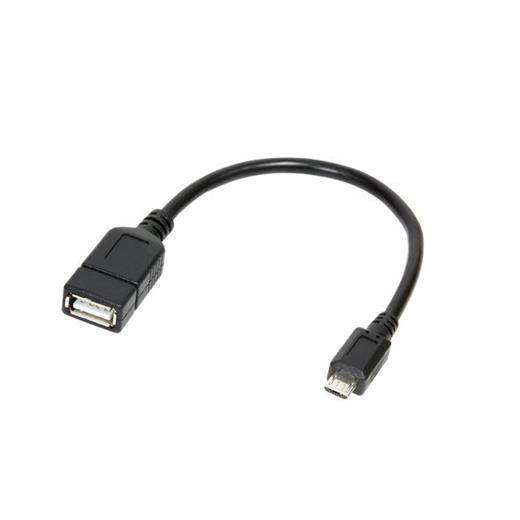 LogiLink AA0035 USB OTG Kablo, 5-pin, 0.20m