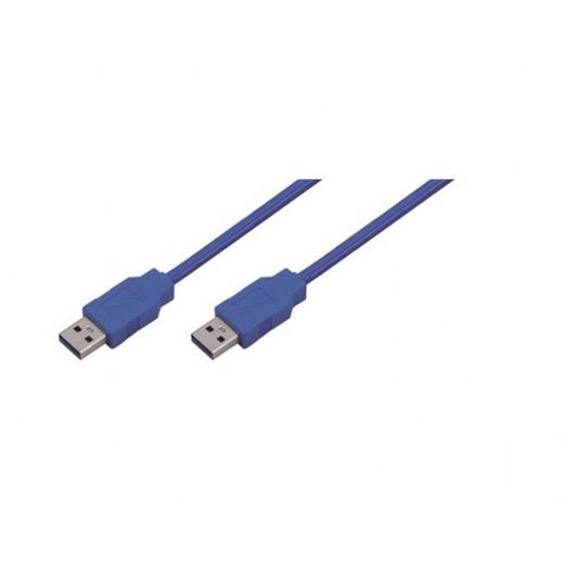 ZZLogiLink CU0053 USB 3.0 Type A to Type A Bağlantı Kablosu, Mavi, 3.0m
