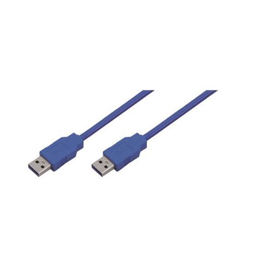 LogiLink CU0052 USB 3.0 Type A to Type A Bağlantı Kablosu, Mavi, 2.0m
