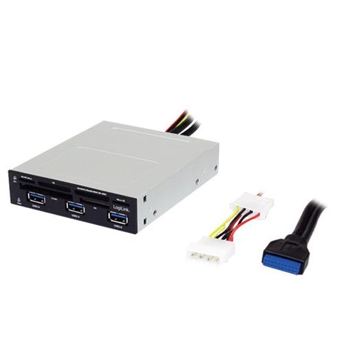 LogiLink UA0151 3.5¨ 3 Port USB 3.0 Hub ve Dahili Kart Okuyucu