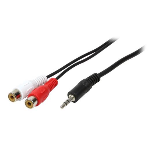 LogiLink CA1045 3.5mm Stereo Erkek - 2 x RCA Dişi Kablo, 5m