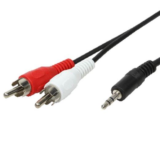 LogiLink CA1043 3.5mm Stereo Erkek - 2 x RCA Erkek Kablo, 5m