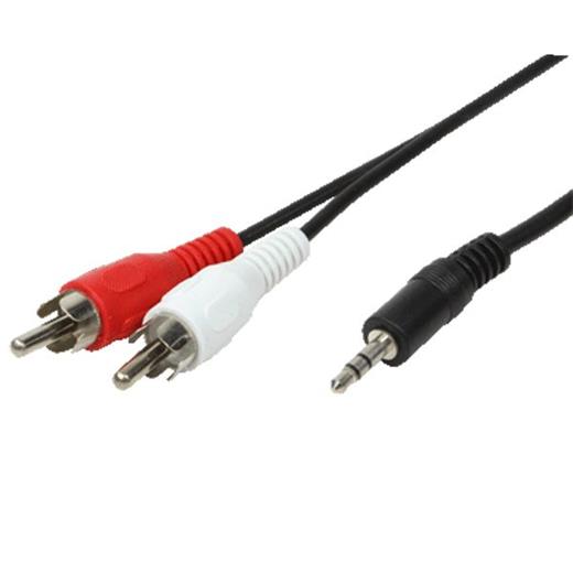 LogiLink CA1042 3.5mm Stereo Erkek - 2 x RCA Erkek Kablo, 1.5m