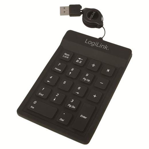 LogiLink ID0060 18 Tuşlu Esnek Nümerik Key Pad (Tuş Takımı)