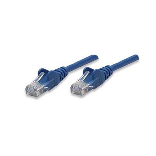 Intellinet 318129 Network Kablosu, Cat5e, UTP, Mavi, 0.50m RJ-45 Erkek - Erkek (0.50 m)