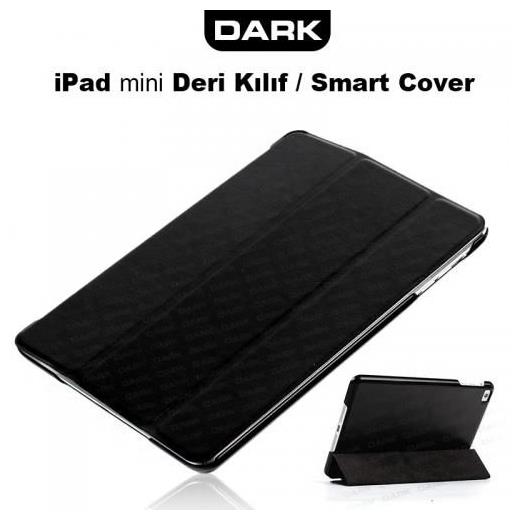 Dark Ipad Mini Ön ve Arka Akıllı Deri Kılıf  ve Stant