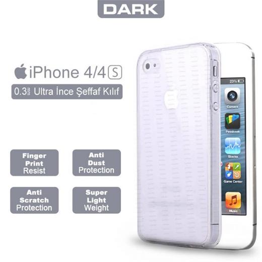 Dark Iphone 4 / 4S 0,3mm Ultra İnce Mat Kılıf