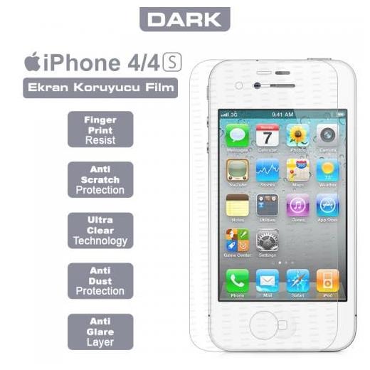 Dark Iphone 4 Yansıma Engelleyici Ekran Filmi