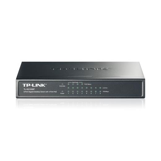 Tp-Link TL-SG1008P 8 Port 4 Port Poe+ 10-100-1000 Mbps Switch  Çelik Kasa