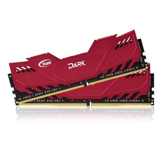 Team DARK 8GB 1600MHz  DDR3 CL9 Kırmızı Soğutuculu Dual Bellek Kiti