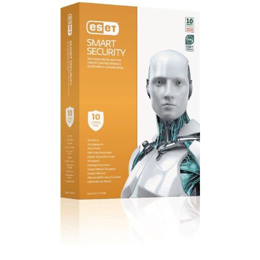 Eset Smart Security v8 10 Kullanıcı 1 Yıl Güvenlik Yazılımı