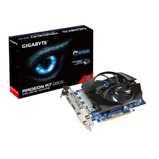 Gigabyte GV-R726XOC-2GD, Radeon R7 260X, 2 GB, GDDR5, Ekran Kartı