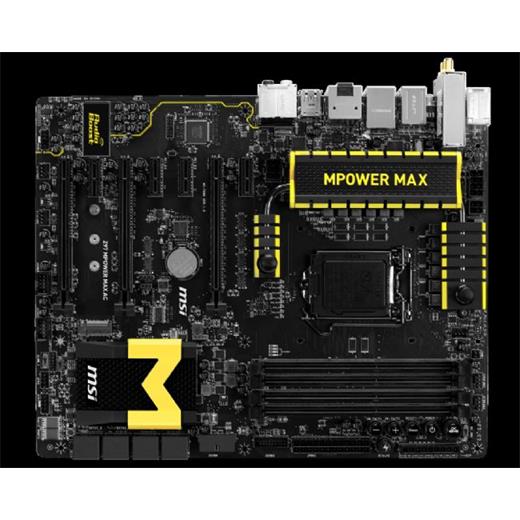 Msi Z97 MPOWER MAX AC, Z97, LGA1150, DDR3-1600 MHz, Anakart