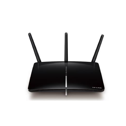 TP-Link  Archer D2 AC750 (2.4GHz 300Mbps 5GHz 433Mbps) Kablosuz Dual BandADSL2+Modem+Router
