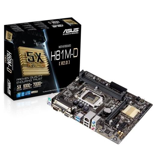 Asus H81M-D R2.0 1150 Vga DDR3 Com+Lpt